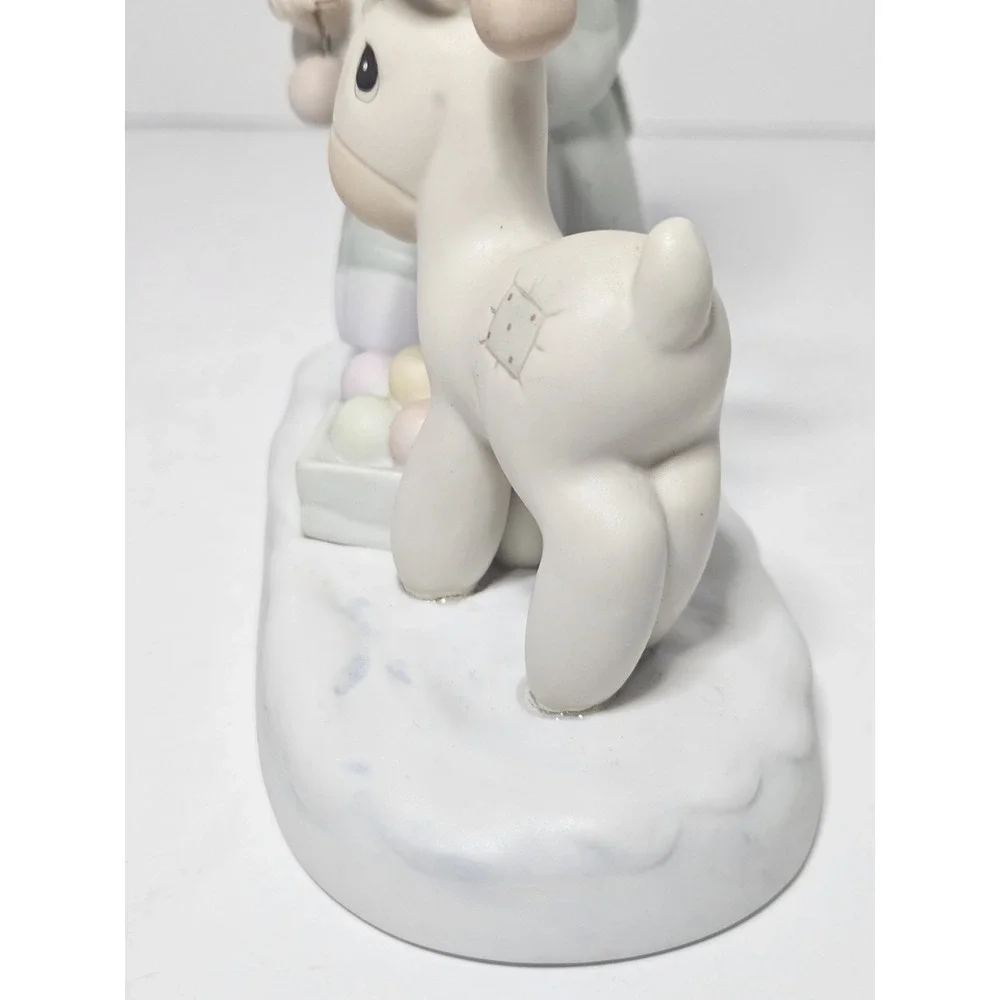 Precious Moments Merry Christmas Deer Figurine 522317 Vintage 1989 Enesco